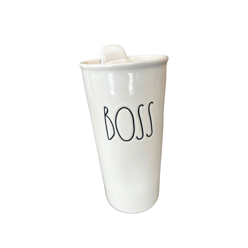 Rae Dunn Artisan collection BOSS Travel Tumbler mug